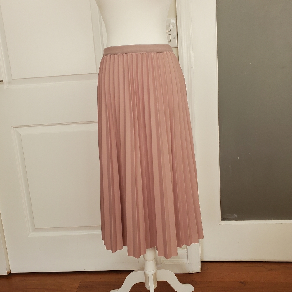 Elegant Pleated midi Skirt.